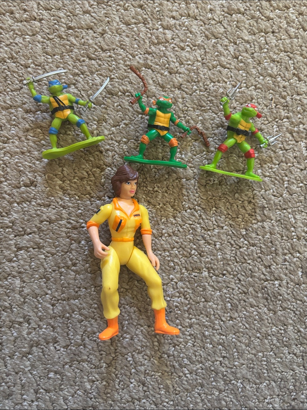 Teenage Mutant Ninja Turtles Figure Lot April O’Neil + TMNT Figures Bundle